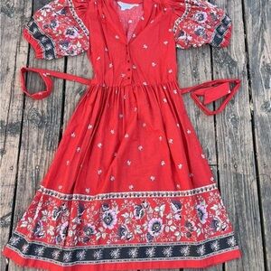 Vintage 1970s JCPenney Floral dress M/L *please read for sizing details